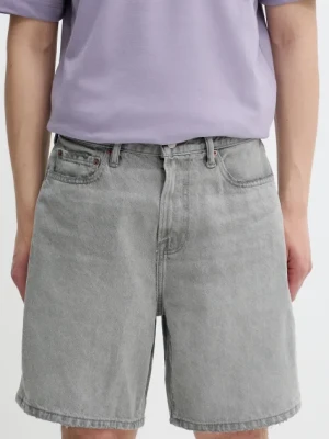Abercrombie & Fitch szorty jeansowe męskie kolor szary KI128-5099