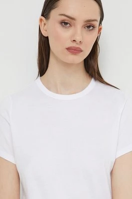 Abercrombie & Fitch t-shirt bawełniany damski kolor biały