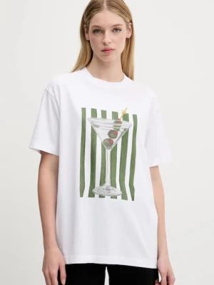 Abercrombie & Fitch t-shirt bawełniany damski kolor biały KI157-5346-100