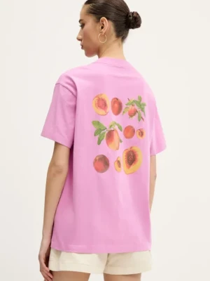 Abercrombie & Fitch t-shirt bawełniany damski kolor różowy KI157-5241