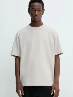 Abercrombie & Fitch t-shirt bawełniany męski kolor beżowy gładki KI124-5393-175