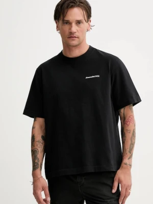 Abercrombie & Fitch t-shirt bawełniany męski kolor czarny z nadrukiem KI123-5060