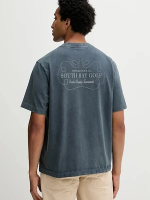Abercrombie & Fitch t-shirt bawełniany męski kolor szary gładki KI123-5233-903