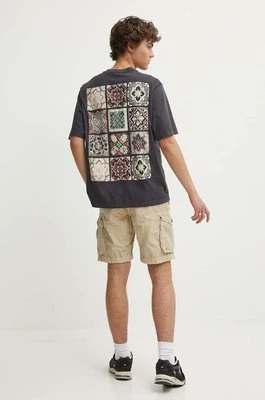 Abercrombie & Fitch t-shirt bawełniany męski kolor szary z nadrukiem KI123-4044