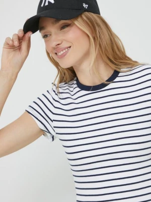 Zdjęcie produktu Abercrombie & Fitch t-shirt damski kolor biały