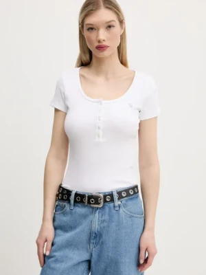 Abercrombie & Fitch t-shirt damski kolor biały KI139-5271