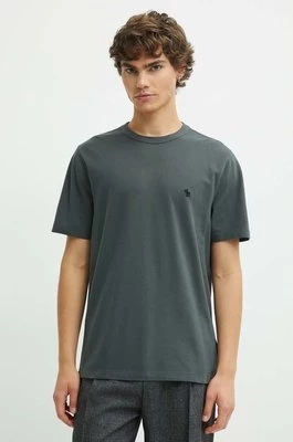 Abercrombie & Fitch t-shirt męski kolor zielony gładki KI124-4099-300