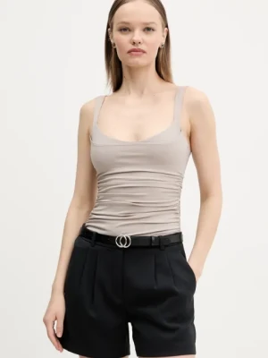Abercrombie & Fitch top damski kolor beżowy KI139-5408