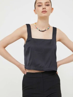 Abercrombie & Fitch top damski kolor czarny