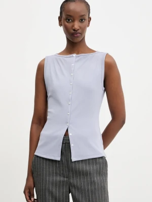 Abercrombie & Fitch top niebieski