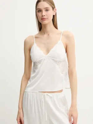 Abercrombie & Fitch top piżamowy damska kolor beżowy koronkowa KI146-5050