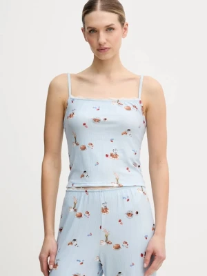 Abercrombie & Fitch top piżamowy damska kolor niebieski KI146-5104-111