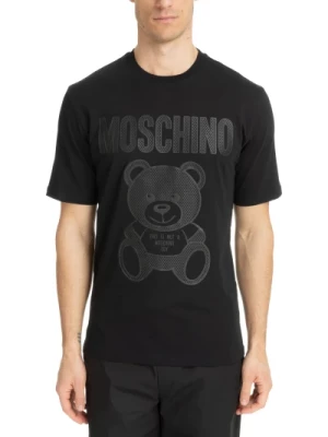 Abstrakcyjny Logo Teddy Bear T-shirt Moschino