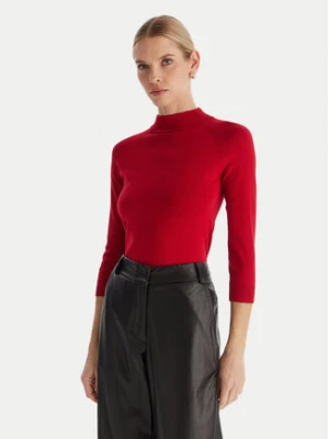 ACCESS FASHION Golf 54-8072 Czerwony Slim Fit