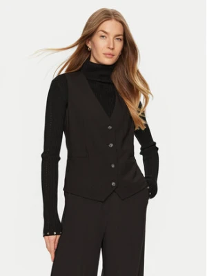 ACCESS FASHION Kamizelka 44-2123-118 Czarny Regular Fit