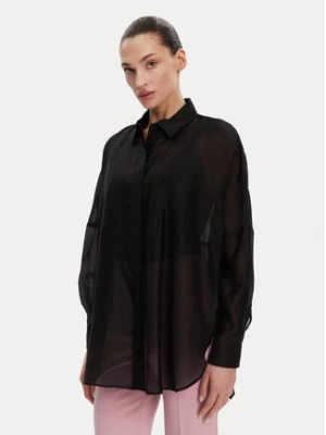 ACCESS FASHION Koszula 53-7068-104 Czarny Loose Fit
