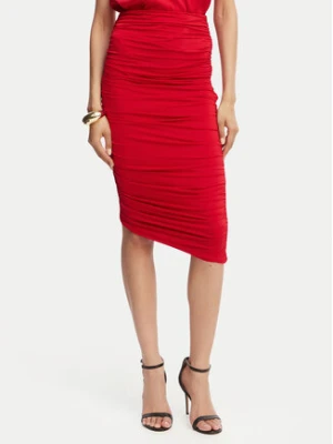 ACCESS FASHION Spódnica ołówkowa 63-6001-326 Czerwony Slim Fit