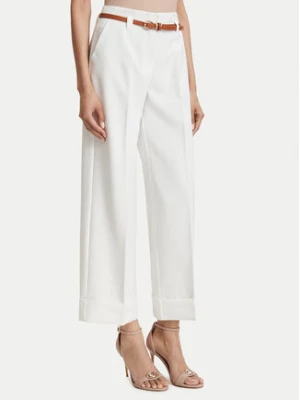 ACCESS FASHION Spodnie materiałowe 63-5021-135 Biały Regular Fit