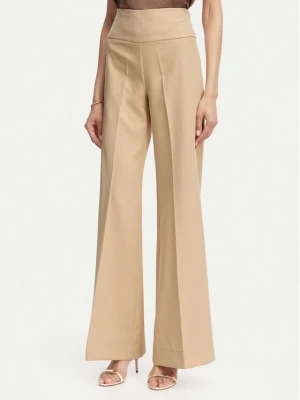 ACCESS FASHION Spodnie materiałowe 63-5022-135 Beżowy Flare Fit