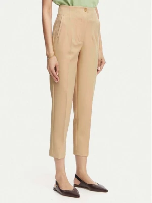 ACCESS FASHION Spodnie materiałowe 63-5132-135 Beżowy Regular Fit