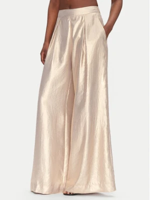 ACCESS FASHION Spodnie palazzo 53-5034-922 Złoty Wide Leg