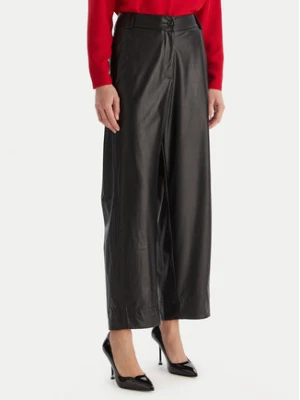 ACCESS FASHION Spodnie z imitacji skóry 54-5132-188 Czarny Regular Fit