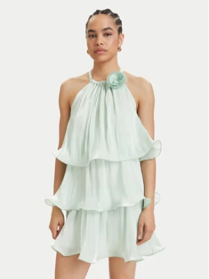 ACCESS FASHION Sukienka koktajlowa 63-3023-308 Zielony jasny Regular Fit