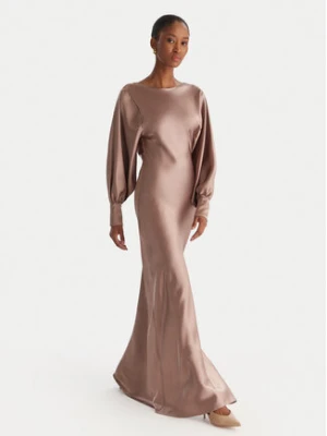 ACCESS FASHION Sukienka wieczorowa 54-3349-237 Beżowy Regular Fit