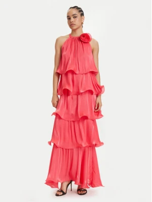 ACCESS FASHION Sukienka wieczorowa 63-3324-308 Koralowy Regular Fit