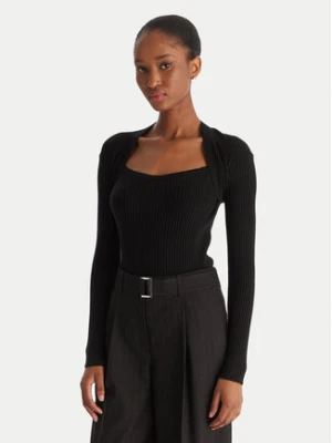 ACCESS FASHION Sweter 54-8048 Czarny Slim Fit