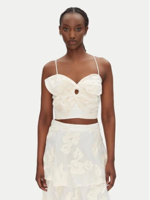 ACCESS FASHION Top 53-2120-558 Écru Slim Fit