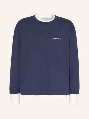 Acne Studios Bluza Z Mieszanki Materiałów blau