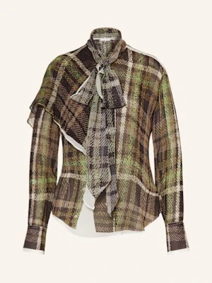 Acne Studios Bluzka Z Jedwabiu grau