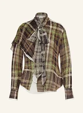 Acne Studios Bluzka Z Jedwabiu gruen
