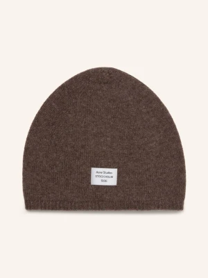 Acne Studios Czapka Z Kaszmiru braun CIEMNOBRĄZOWY