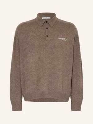 Acne Studios Dzianinowa Koszulka Polo braun