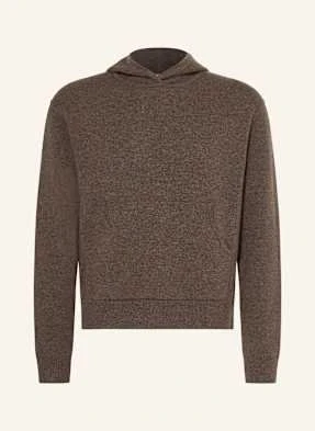 Acne Studios Kaszmirowa Bluza Z Kapturem Klama braun