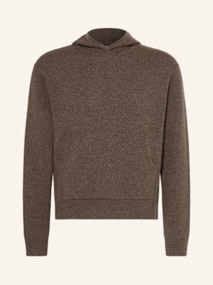 Acne Studios Kaszmirowa Bluza Z Kapturem Klama braun