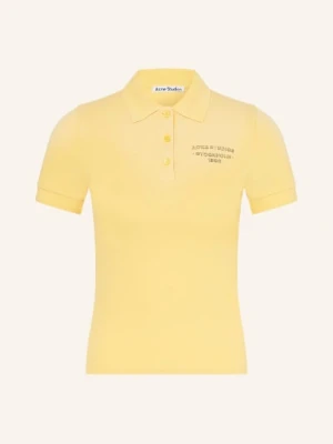 Acne Studios Koszulka Polo Piqué gelb