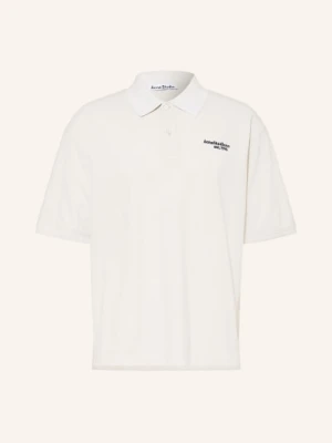 Acne Studios Koszulka Polo Z Pikowanym Wzorem beige