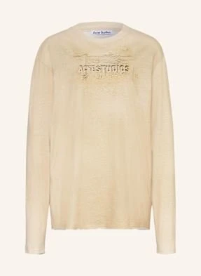 Acne Studios Koszulka Z Długim Rękawem beige