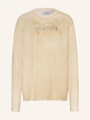 Acne Studios Koszulka Z Długim Rękawem beige