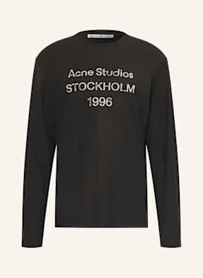 Acne Studios Koszulka Z Długim Rękawem schwarz