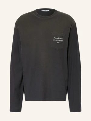 Acne Studios Koszulka Z Długim Rękawem schwarz