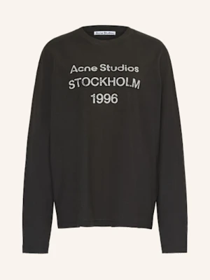 Acne Studios Koszulka Z Długim Rękawem schwarz