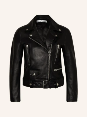 Acne Studios Kurtka Skórzana schwarz