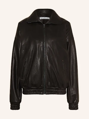 Acne Studios Kurtka Skórzana schwarz