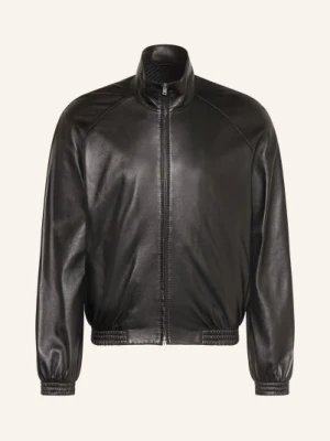 Acne Studios Skórzana Kurtka schwarz