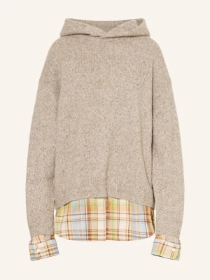 Acne Studios Sweter Z Dodatkiem Alpaki beige