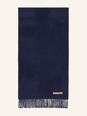 Acne Studios Szal blau GRANATOWY